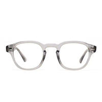 FlexiTint | Transparent Grey Medium Full Rim Square Computer Glasses for Men & Women [Photochromic]