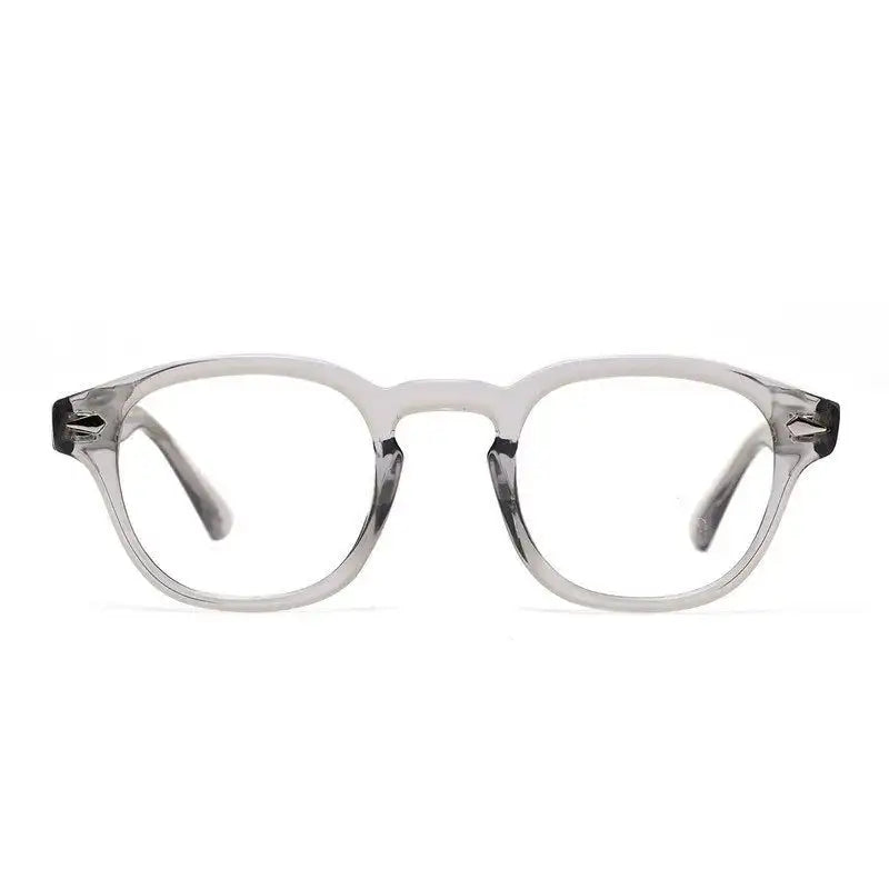 FlexiTint | Transparent Grey Medium Full Rim Square Computer Glasses for Men & Women [Photochromic]