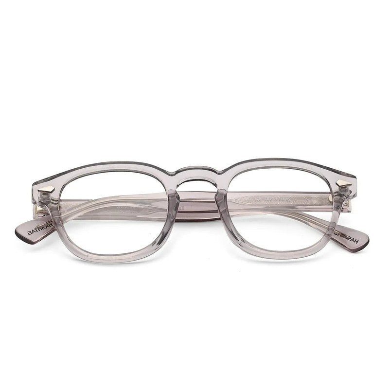FlexiTint | Transparent Grey Medium Full Rim Square Computer Glasses for Men & Women [Photochromic]