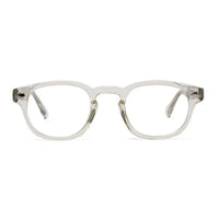 FlexiTint | Transparent Light Green Medium Full Rim Square Computer Glasses for Men & Women [Photochromic]
