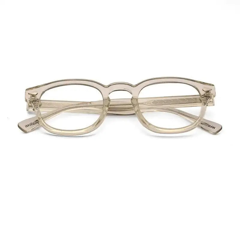 FlexiTint | Transparent Light Green Medium Full Rim Square Computer Glasses for Men & Women [Photochromic]