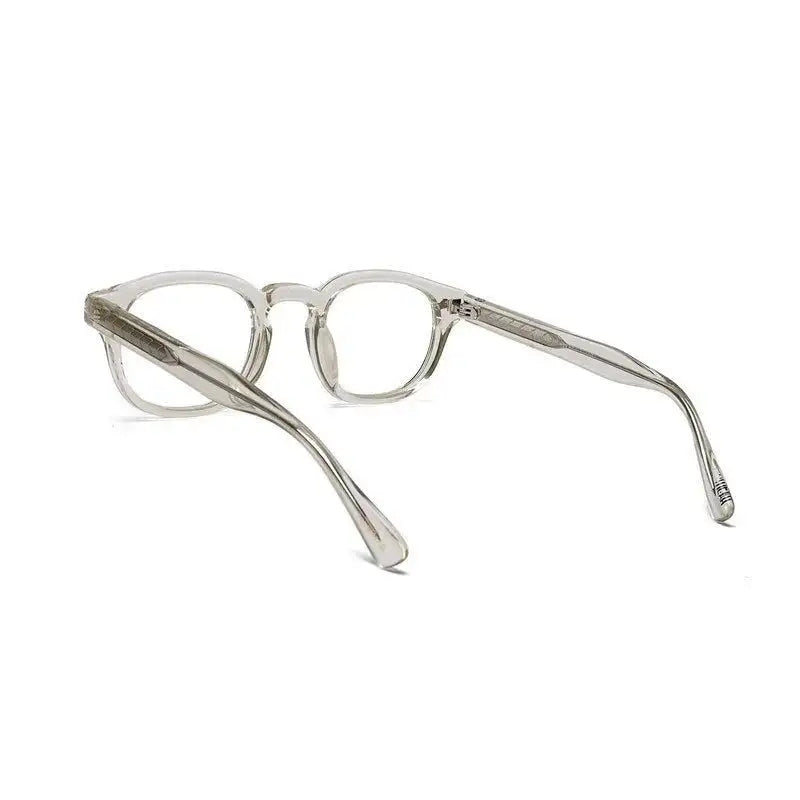 FlexiTint | Transparent Light Green Medium Full Rim Square Computer Glasses for Men & Women [Photochromic]