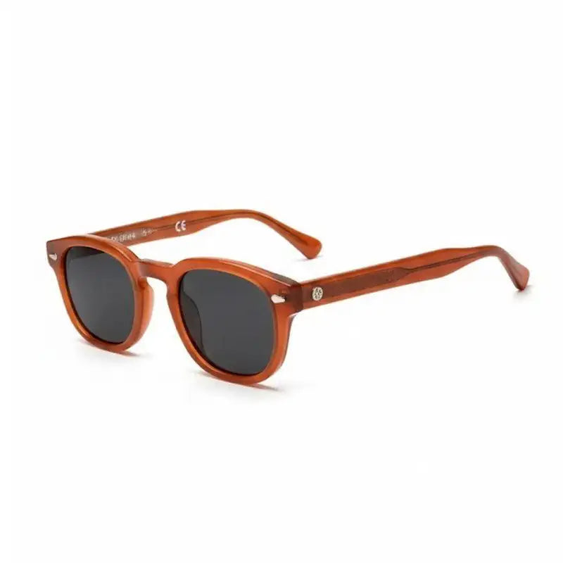 FlexiTint | Transparent Orange Medium Full Rim Square Computer Glasses for Men & Women [Photochromic]