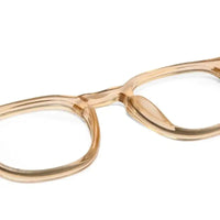 FlexiTint | Transparent Orange Medium Full Rim Square Computer Glasses for Men & Women [Photochromic]