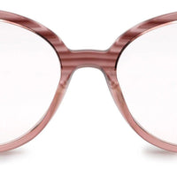 Fluxion Light Reddish Brown Medium Full Rim Cat Eye with Spring Hinges Eyeglasses for Women — Hashtag Eyewears