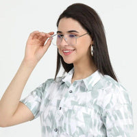 Fluxon Silver Large Full Rim Square Clip-on for Men & Women — Hashtag Eyewears