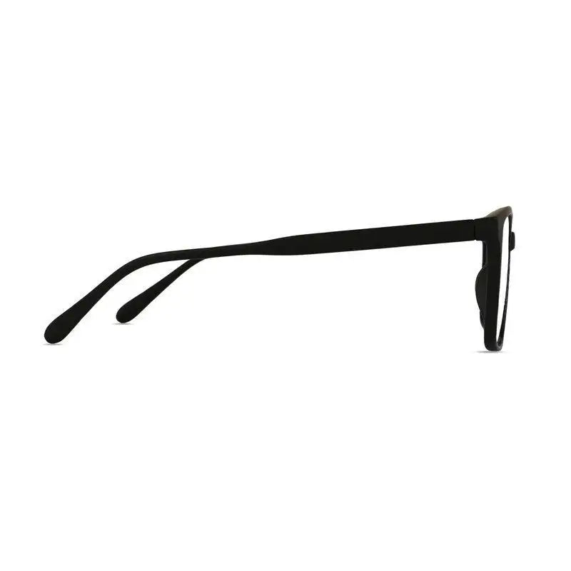 Focusly | Black Medium Full Rim RECTANGLE Computer Glasses for Men & Women [Blue Block]