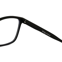 Focusly | Black Medium Full Rim RECTANGLE Computer Glasses for Men & Women [Blue Block]
