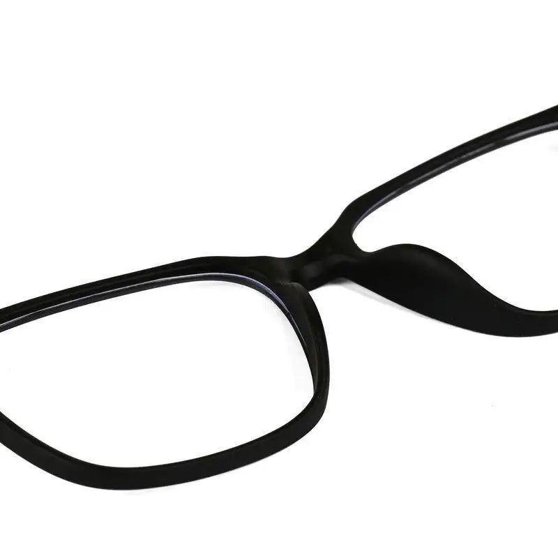 Focusly | Black Medium Full Rim RECTANGLE Computer Glasses for Men & Women [Blue Block]