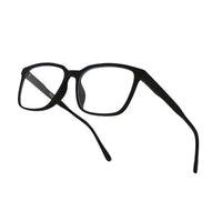 Focusly | Black Medium Full Rim RECTANGLE Computer Glasses for Men & Women [Blue Block]