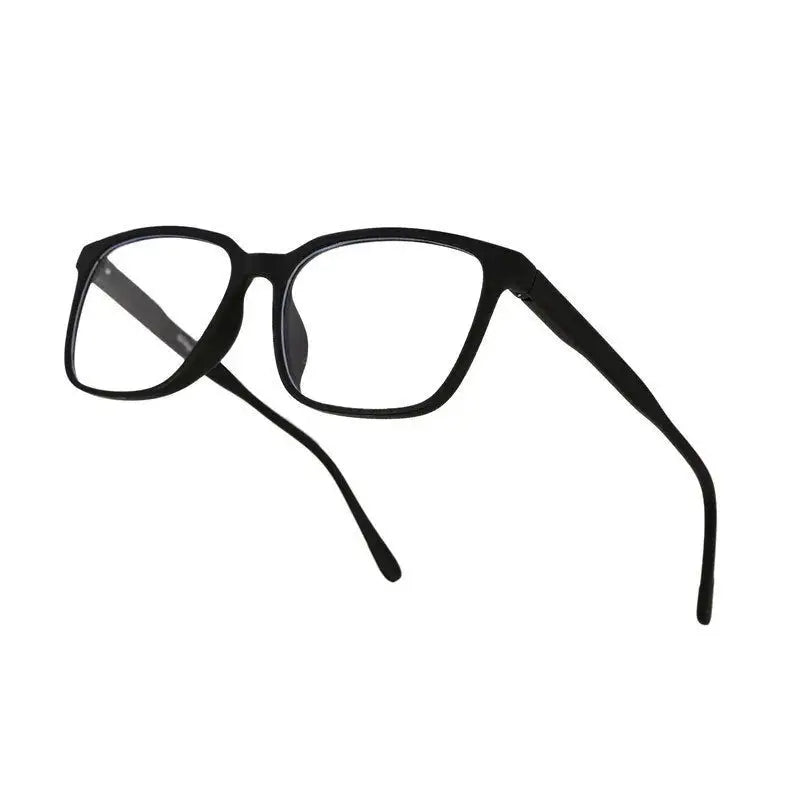 Focusly | Black Medium Full Rim RECTANGLE Computer Glasses for Men & Women [Blue Block]