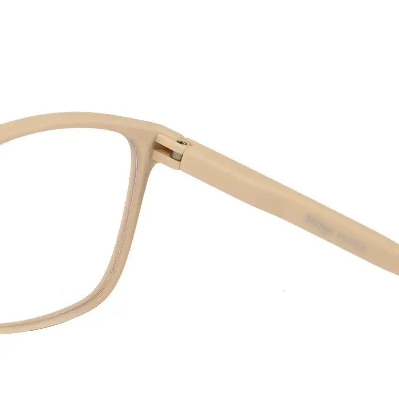 Focusly | Cream Medium Full Rim RECTANGLE Computer Glasses for Men & Women [Blue Block]