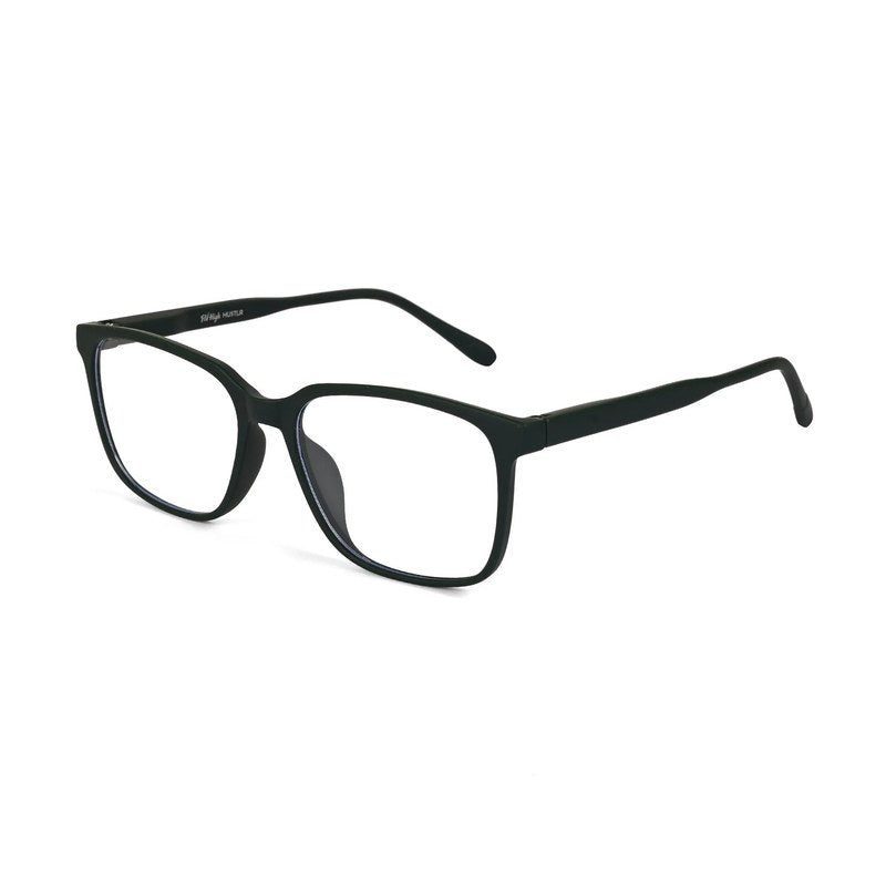 Focusly Green Medium Full Rim RECTANGLE Computer Glasses for Men & Women — Hashtag Eyewears