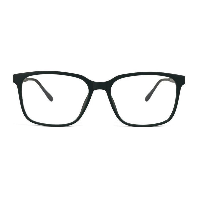 Focusly Green Medium Full Rim RECTANGLE Computer Glasses for Men & Women — Hashtag Eyewears
