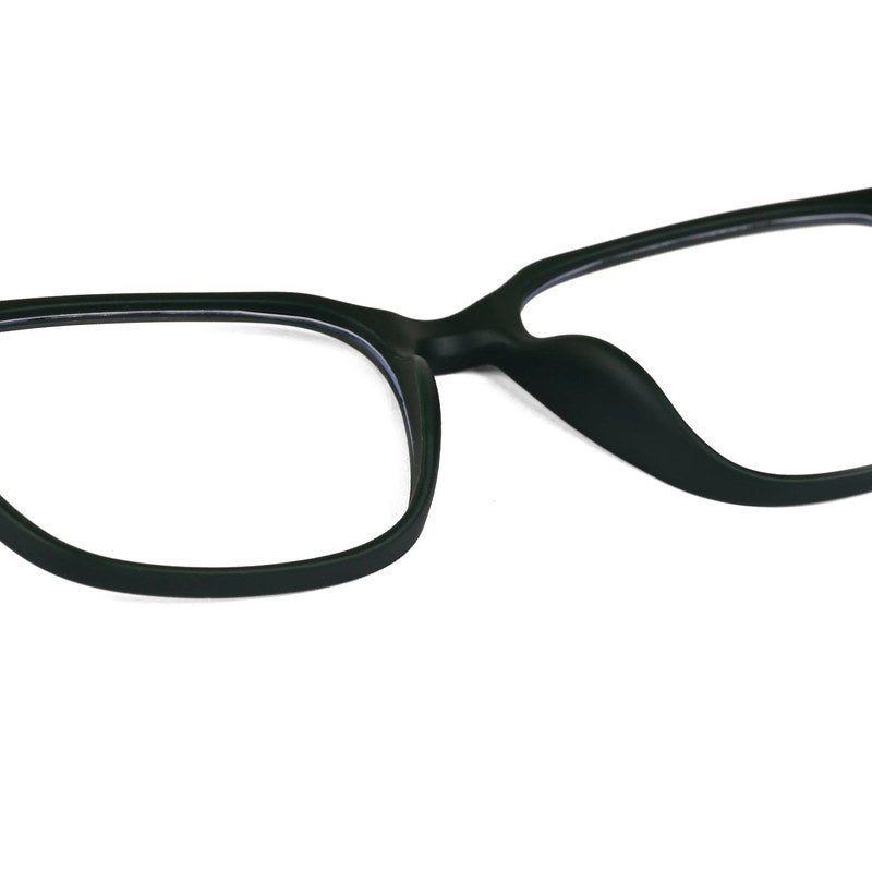 Focusly Green Medium Full Rim RECTANGLE Computer Glasses for Men & Women — Hashtag Eyewears