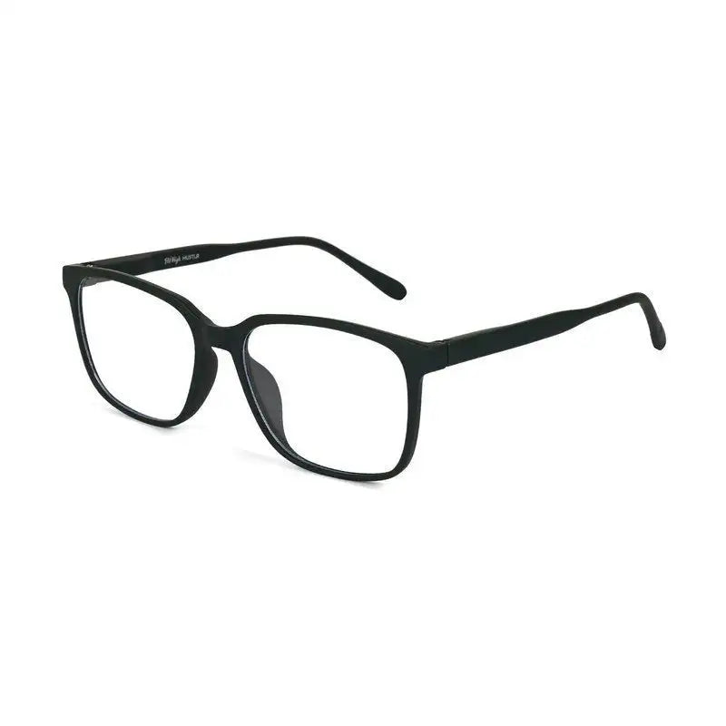 Focusly | Green Medium Full Rim RECTANGLE Computer Glasses for Men & Women [Blue Block]