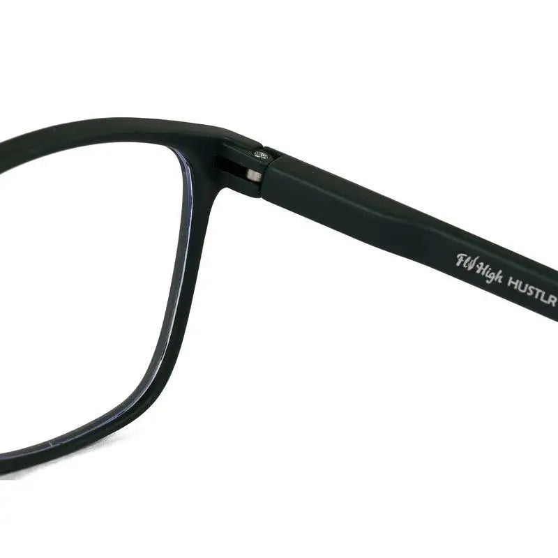 Focusly | Green Medium Full Rim RECTANGLE Computer Glasses for Men & Women [Blue Block]