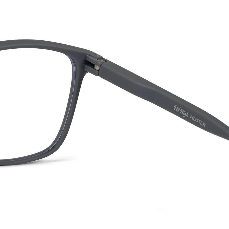 Focusly Grey Medium Full Rim RECTANGLE Computer Glasses for Men & Women — Hashtag Eyewears