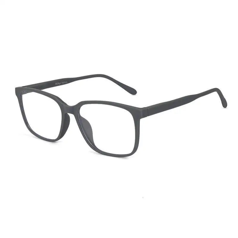 Focusly | Grey Medium Full Rim RECTANGLE Computer Glasses for Men & Women [Blue Block]