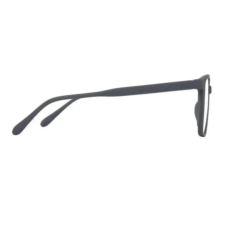 Focusly | Grey Medium Full Rim RECTANGLE Computer Glasses for Men & Women [Blue Block]