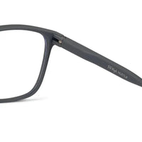 Focusly | Grey Medium Full Rim RECTANGLE Computer Glasses for Men & Women [Blue Block]