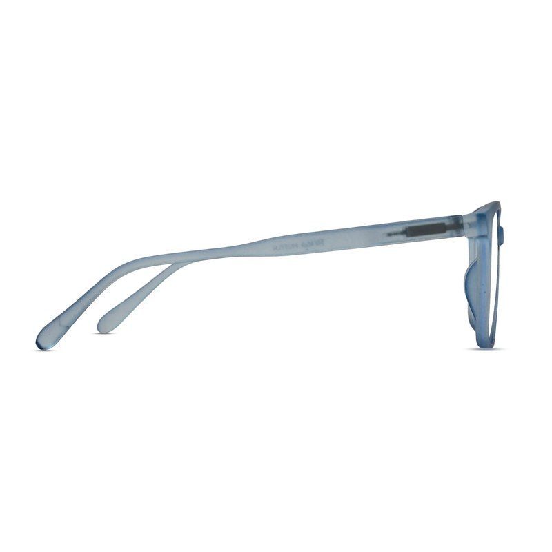 Focusly Transparent Blue Medium Full Rim RECTANGLE Computer Glasses for Men & Women — Hashtag Eyewears