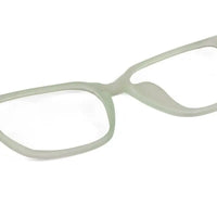 Focusly | Transparent Light Green Medium Full Rim RECTANGLE Computer Glasses for Men & Women [Blue Block]