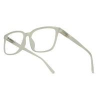 Focusly | Transparent Light Green Medium Full Rim RECTANGLE Computer Glasses for Men & Women [Blue Block]