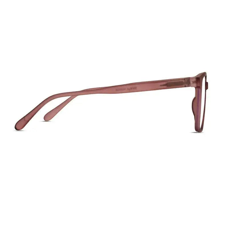 Focusly | Transparent Mate Maroon Medium Full Rim RECTANGLE Computer Glasses for Men & Women [Blue Block]