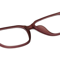 Focusly | Transparent Mate Maroon Medium Full Rim RECTANGLE Computer Glasses for Men & Women [Blue Block]