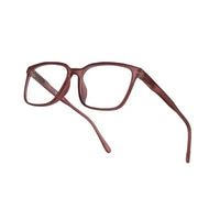 Focusly | Transparent Mate Maroon Medium Full Rim RECTANGLE Computer Glasses for Men & Women [Blue Block]