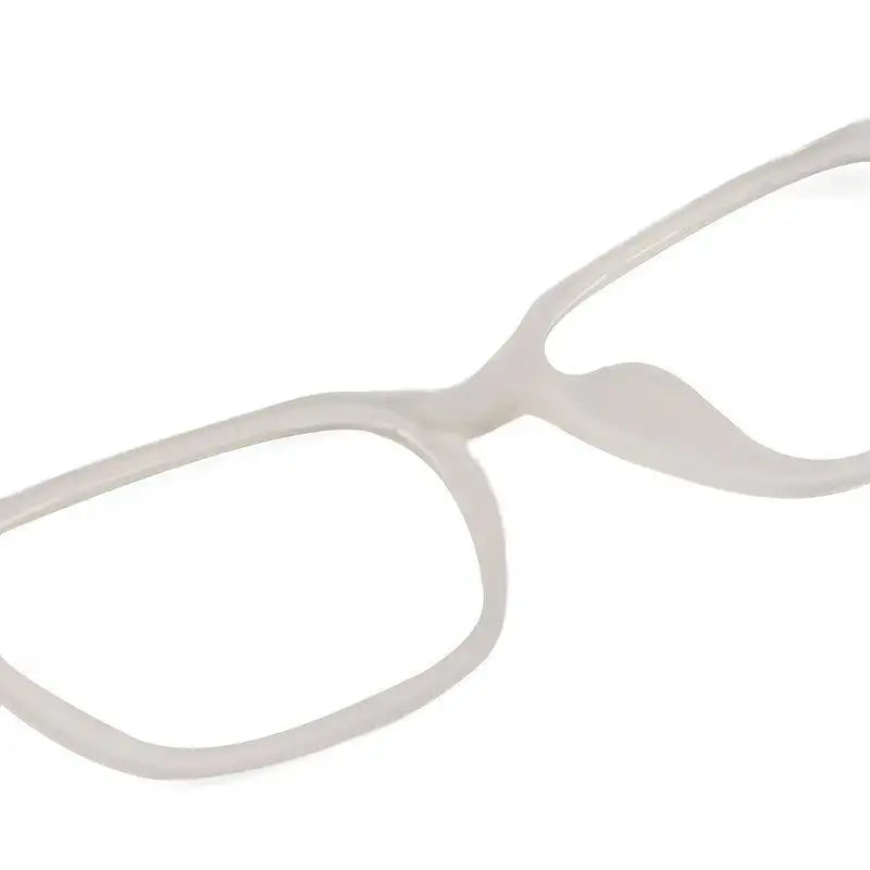 Focusly | Transparent Medium Full Rim RECTANGLE Computer Glasses for Men & Women [Blue Block]