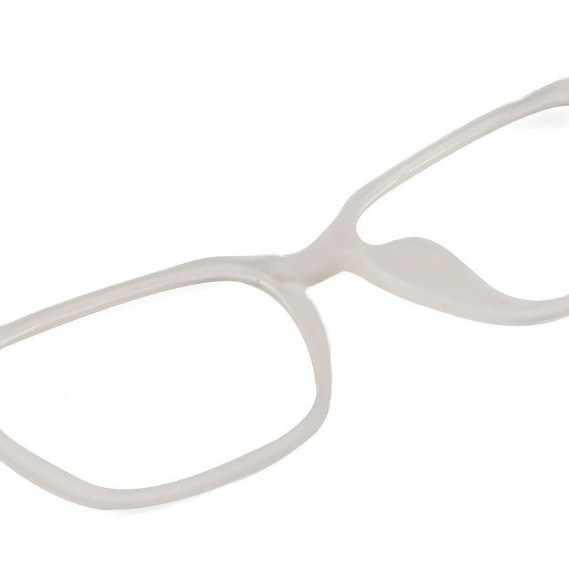 Focusly Transparent Medium Full Rim RECTANGLE Computer Glasses for Men & Women — Hashtag Eyewears