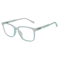 Focusly | Transparent Skyblue Medium Full Rim RECTANGLE Computer Glasses for Men & Women [Blue Block]