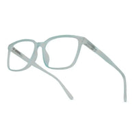 Focusly | Transparent Skyblue Medium Full Rim RECTANGLE Computer Glasses for Men & Women [Blue Block]