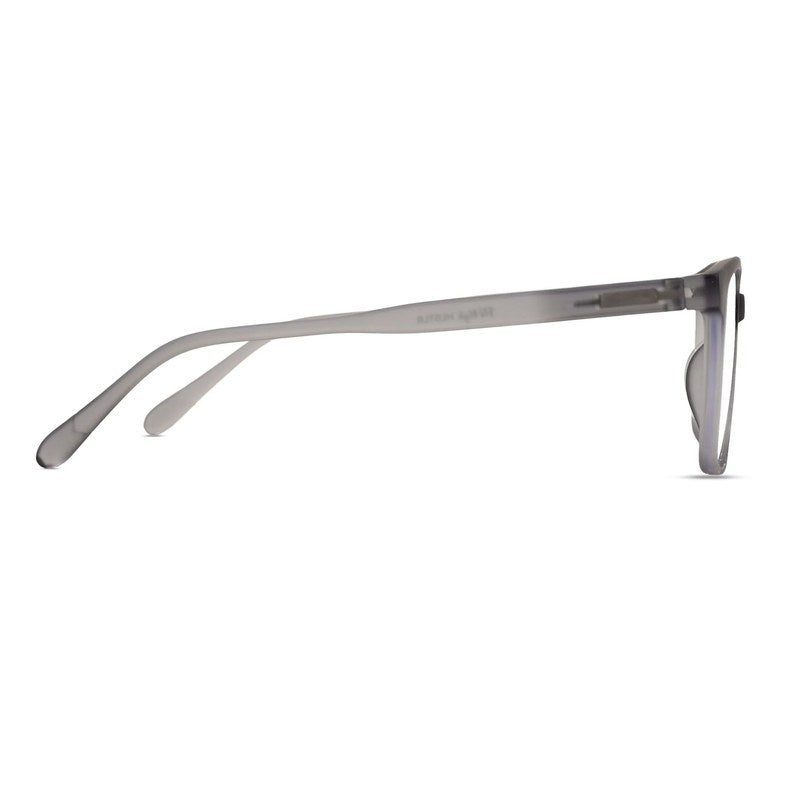 Focusly Transparent Smoke Medium Full Rim RECTANGLE Computer Glasses for Men & Women — Hashtag Eyewears