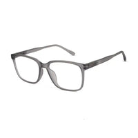 Focusly | Transparent Smoke Medium Full Rim RECTANGLE Computer Glasses for Men & Women [Blue Block]