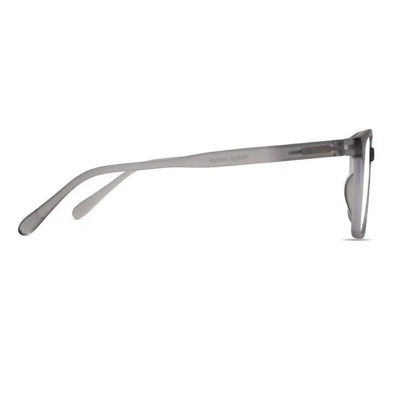 Focusly | Transparent Smoke Medium Full Rim RECTANGLE Computer Glasses for Men & Women [Blue Block]