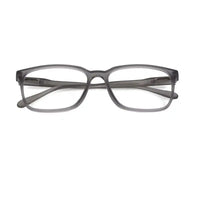 Focusly | Transparent Smoke Medium Full Rim RECTANGLE Computer Glasses for Men & Women [Blue Block]