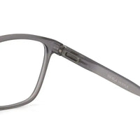 Focusly | Transparent Smoke Medium Full Rim RECTANGLE Computer Glasses for Men & Women [Blue Block]