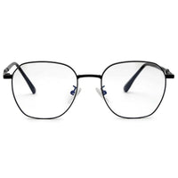 Frostis Black Small Full Rim Hexagonal Computer Glasses for Men & Women — Hashtag Eyewears