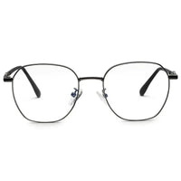 Frostis | Grey Small Full Rim Hexagonal Computer Glasses for Men & Women [Blue Block]