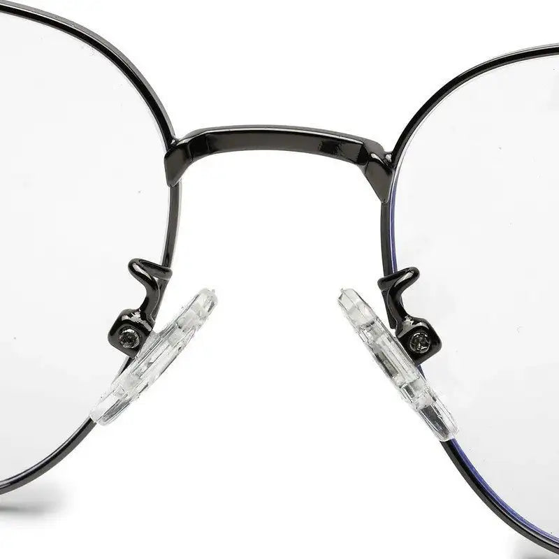 Frostis | Grey Small Full Rim Hexagonal Computer Glasses for Men & Women [Blue Block]