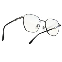 Frostis | Grey Small Full Rim Hexagonal Computer Glasses for Men & Women [Blue Block]