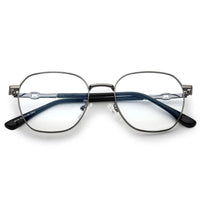 Frostis Grey Small Full Rim Hexagonal Computer Glasses for Men & Women — Hashtag Eyewears