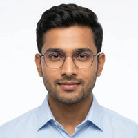 Frostis | Silver & Purple Small Full Rim Hexagonal Computer Glasses for Men & Women [Blue Block]