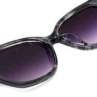 Fynix | Black Grey Texture Medium Full Rim Cateye Sunglasses for Women [UV-protected]