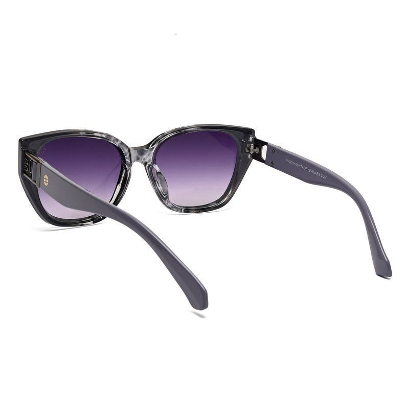 Fynix Black Grey Texture Medium Full Rim Cateye Sunglasses for Women — Hashtag Eyewears