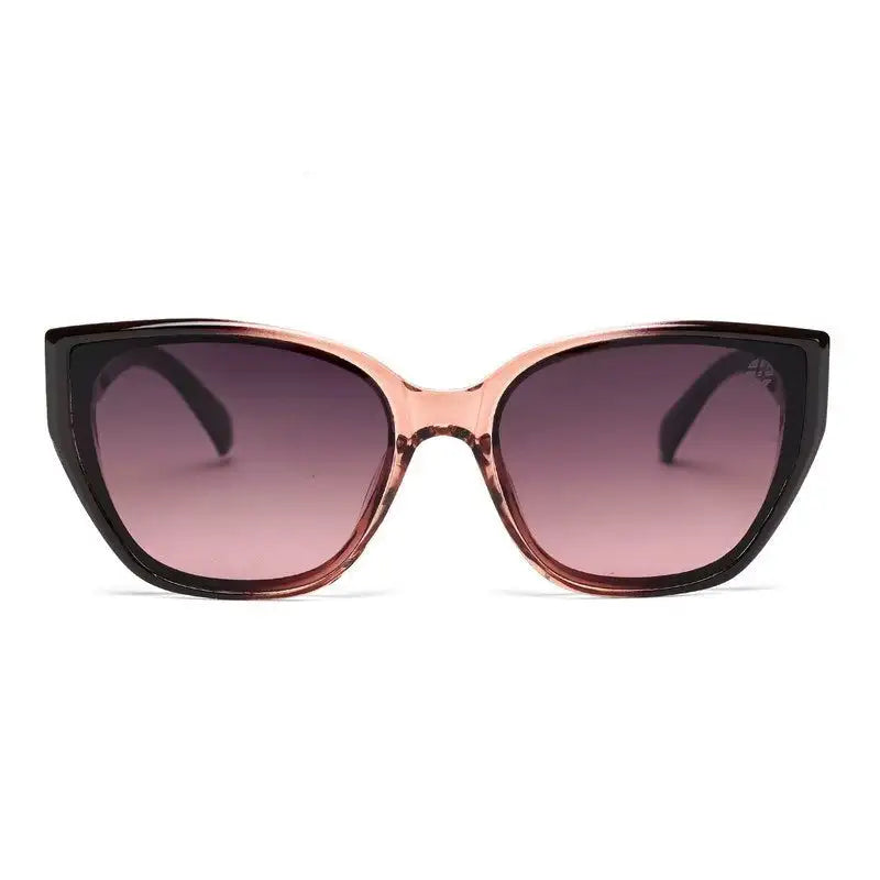 Fynix | Transparent Brown Medium Full Rim Cateye Sunglasses for Women [UV-protected]