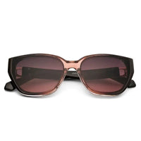 Fynix | Transparent Brown Medium Full Rim Cateye Sunglasses for Women [UV-protected]